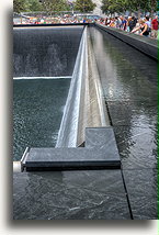 The Edge of the Waterfall::9/11 Memorial, New York City United States<br /> August 2013::