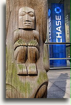 Wooden Totem Pole in NYC #1::New York City, USA::