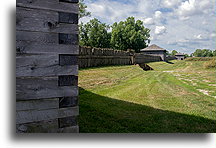 Blokhauzy fortu::Fort Meigs, Ohio, USA::
