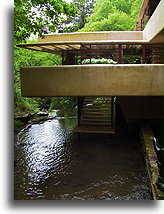 Stream Beneath the House::Fallingwater, Pennsylvania. USA::
