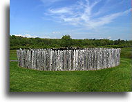 Okrągły fort Necessity::Fort Necessity, Pensylwania, Stany Zjednoczone::
