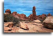 Rock Pillar::Arches NP, Utah United States::