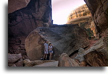 Cairn Cave::Needle District in Canyonlands, Utah, USA::