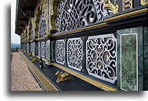 Ornate Palace Wall::New Vrindaban, WV, United States::