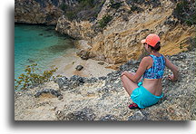 Looking Down to Little Bay::Anguilla, Caribbean::