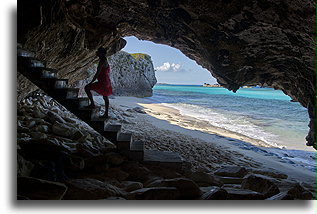 Mudjin Harbour Cave #1::Middle Caicos, Turks and Caicos::