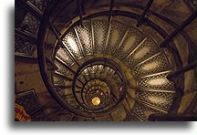 Stairs Inside the Monument #1::Arc de Triomphe, Paris, France::