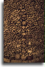 Cross of Skulls::Catacombs, Paris, France::