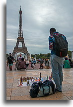 Street Souvenirs::Eiffel Tower, Paris, France::