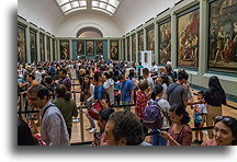 In the line to Mona Lisa::Louvre, Paris, France::