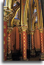 Dolna kaplica::Sainte-Chapelle, Paryż, Francja::
