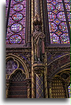 Stained-glass Windows::Sainte-Chapelle, Paris, France::