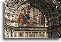 Jesus surrounded by saints::Florence, Italy::