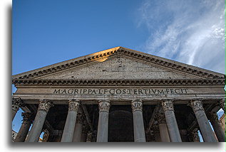 Portico::Pantheon, Rome, Italy::