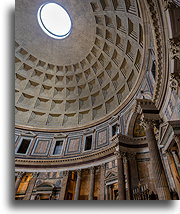 Kopuła z centralnym oculusem::Panteon, Rzym, Włochy::