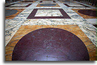 Ancient Marble Floor::Pantheon, Rome, Italy::
