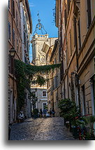 Cobbled Street::Rome, Italy::