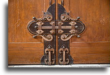 Zamek w drzwiach kościoła::Florencja, Włochy::