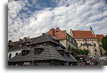 View from the market square::Kazimierz Dolny, Poland::