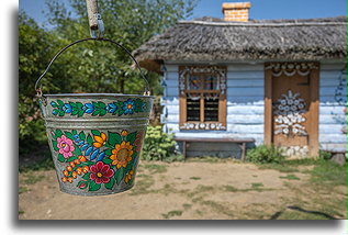 Painted Bucket::Zalipie, Poland::