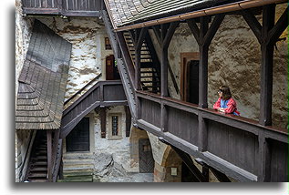 Middle Castle Courtyard::Orava Castle, Slovakia::