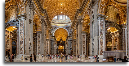 Nave of St. Peter's::St. Peter's Basilica, Vatican::