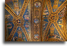 Ceiling in Hall of the Saints::Borgia Apartments, Vatican::