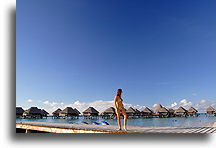 At Beach Resort::Moorea, French Polynesia::