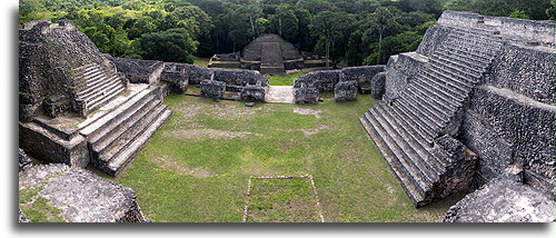 Triadic Pyramid Platform::Caracol, Belize::