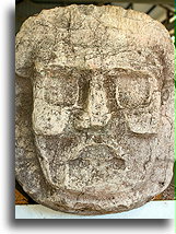 Face Sculpture::Caracol, Belize::