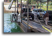 Ferry Across Mopan River::Xunantunich, Belize::