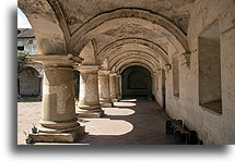 Courtyard in Capuchinas Convent::Antigua Guatemala, Guatemala::