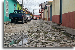 Cobblestone Street #2::Flores, Guatemala::