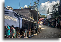Shops on the Street::Cahabón, Guatemala::