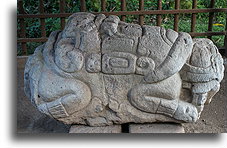 Altar N - 15 September 731::Quiriguá, Guatemala::