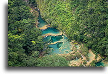 Turquoise Pools::Semuc Champey, Guatemala::