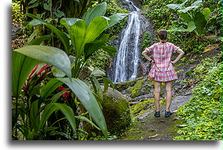 Local Waterfall::Takalik Maya Lodge, Guatemala::