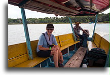 On the boat to Topoxte Island::Topoxté, Guatemala::