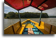 Boat to Topoxte Island::Topoxté, Guatemala::