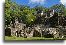 Structure A-5::Uaxactun, Guatemala::