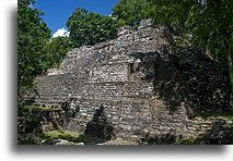 Temple Pyramid::Balamku, Campeche, Mexico::