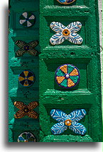 Mosaic at the Entrance::Chamula, Mexico::