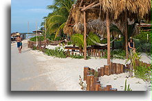 Droga wzdłuż brzegu::Wyspa Holbox, Quintana Roo, Meksyk::