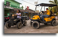 Golf Carts Only::Holbox Island, Quintana Roo, Mexico::