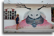 Mural na Holbox #2::Wyspa Holbox, Quintana Roo, Meksyk::
