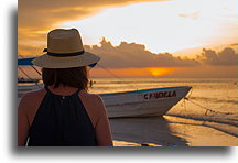 Zachód słońca na Holbox::Wyspa Holbox, Quintana Roo, Meksyk::