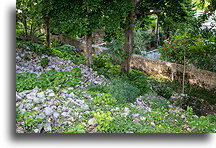 Fence built of Maya Stones::Izamal, Yucatán, Mexico::
