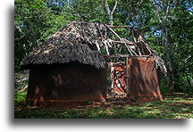 Traditional Oval House::Labná, Yucatán, Mexico::