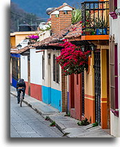 Colorful Houses::San Cristóbal de las Casas, Chiapas, Mexico::