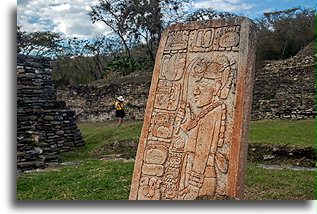 Stone Stele::Tonina, Mexico::